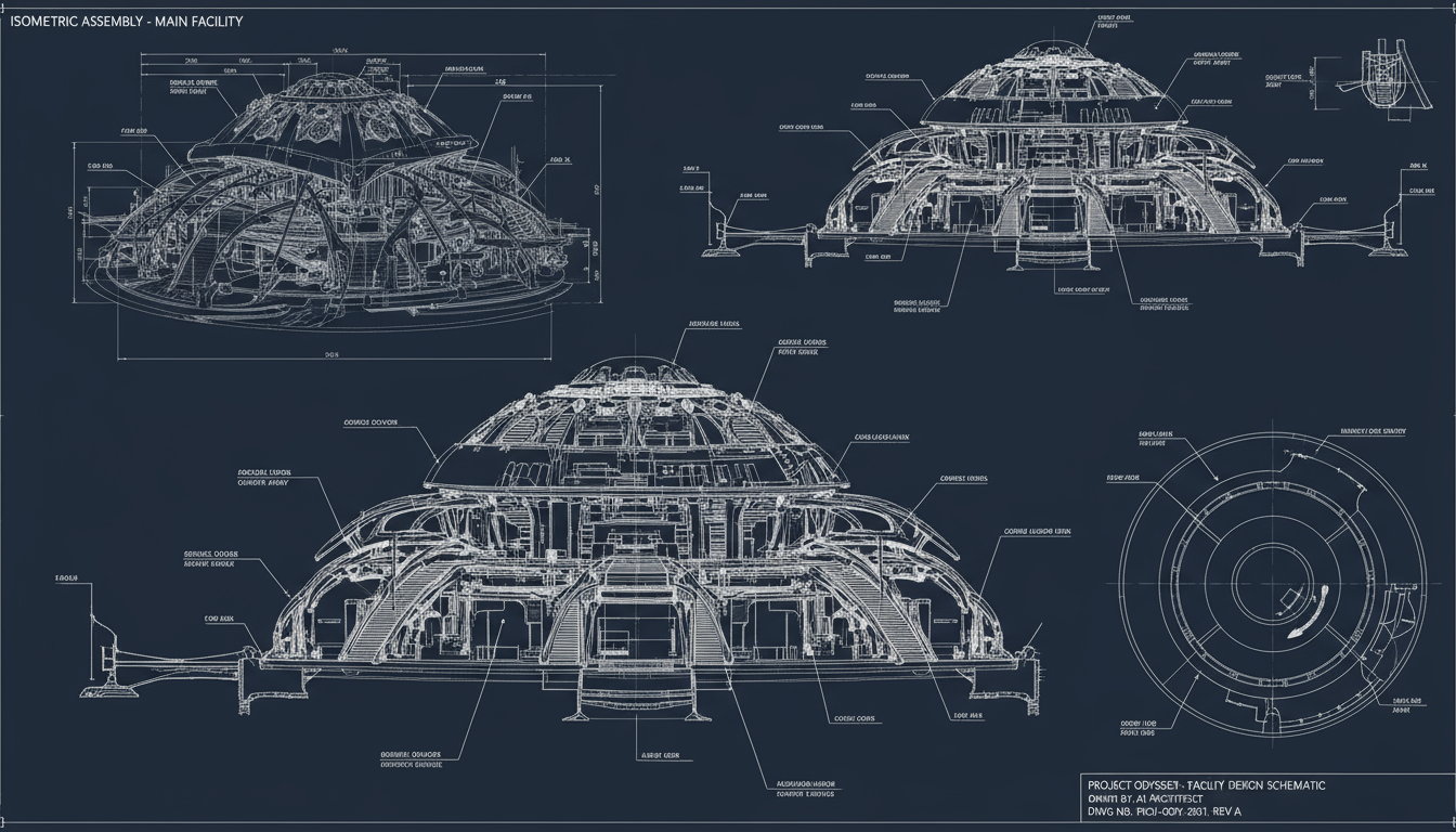 Isometric Facility Blueprint