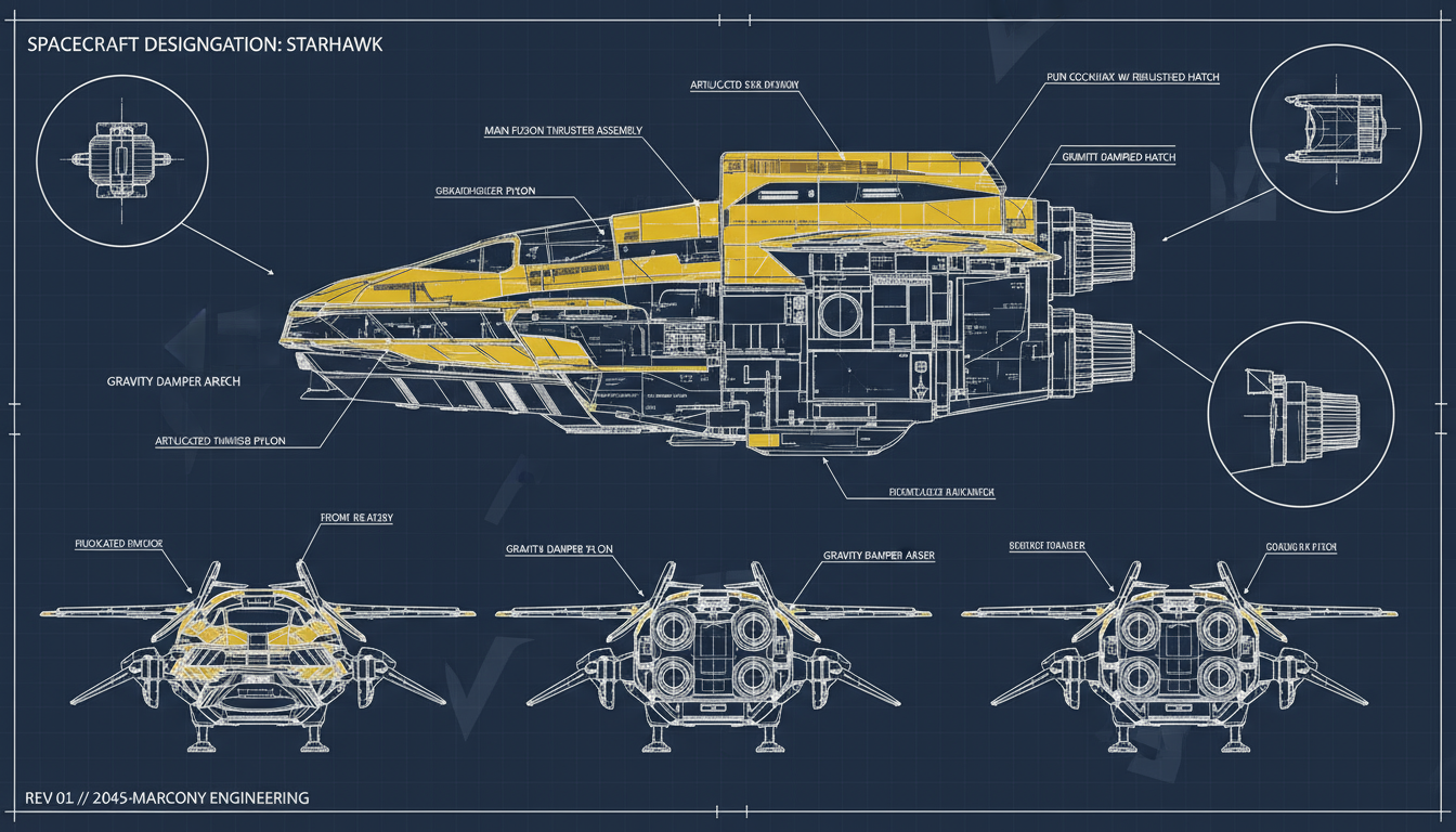 Martian Shuttle Blueprint
