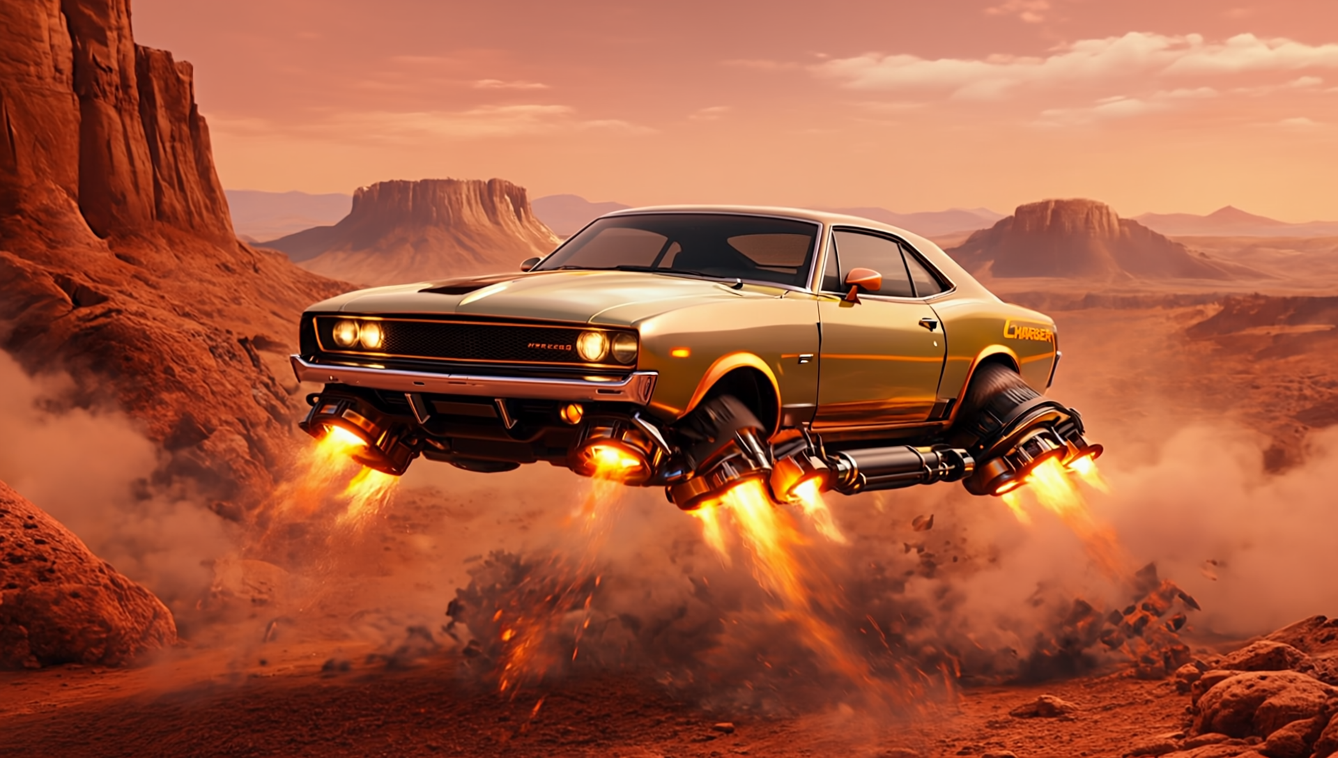 golden-retriever Hovercraft